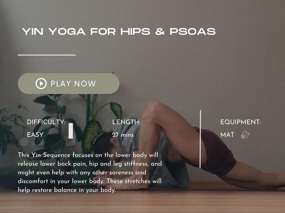 Yin Yoga For Hips Psoas Bodhicore