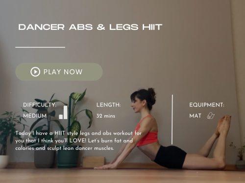 Dancer Abs & Legs HIIT – Bodhicore