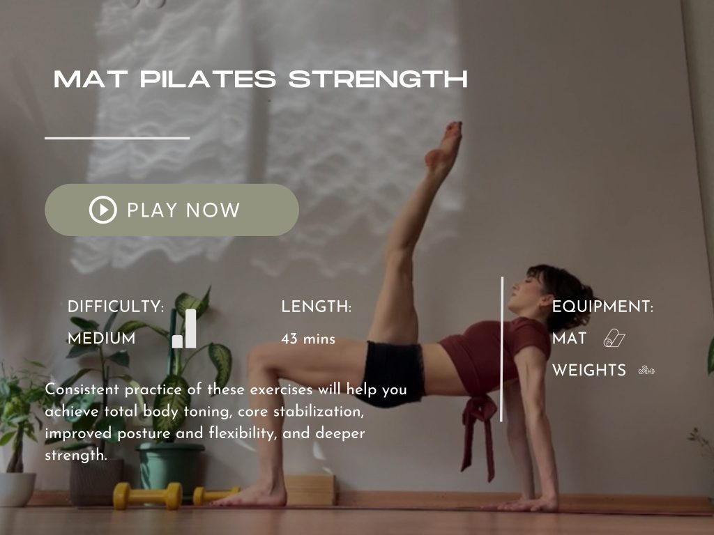 Mat Pilates Strength – Bodhicore