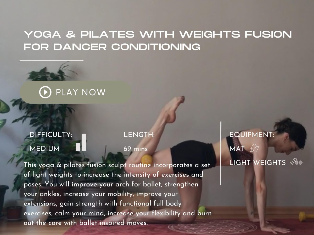 Yoga & Pilates with Weights Fusion for Dancer Conditioning – Bodhicore